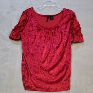 New Directions Red Short Sleeve Top